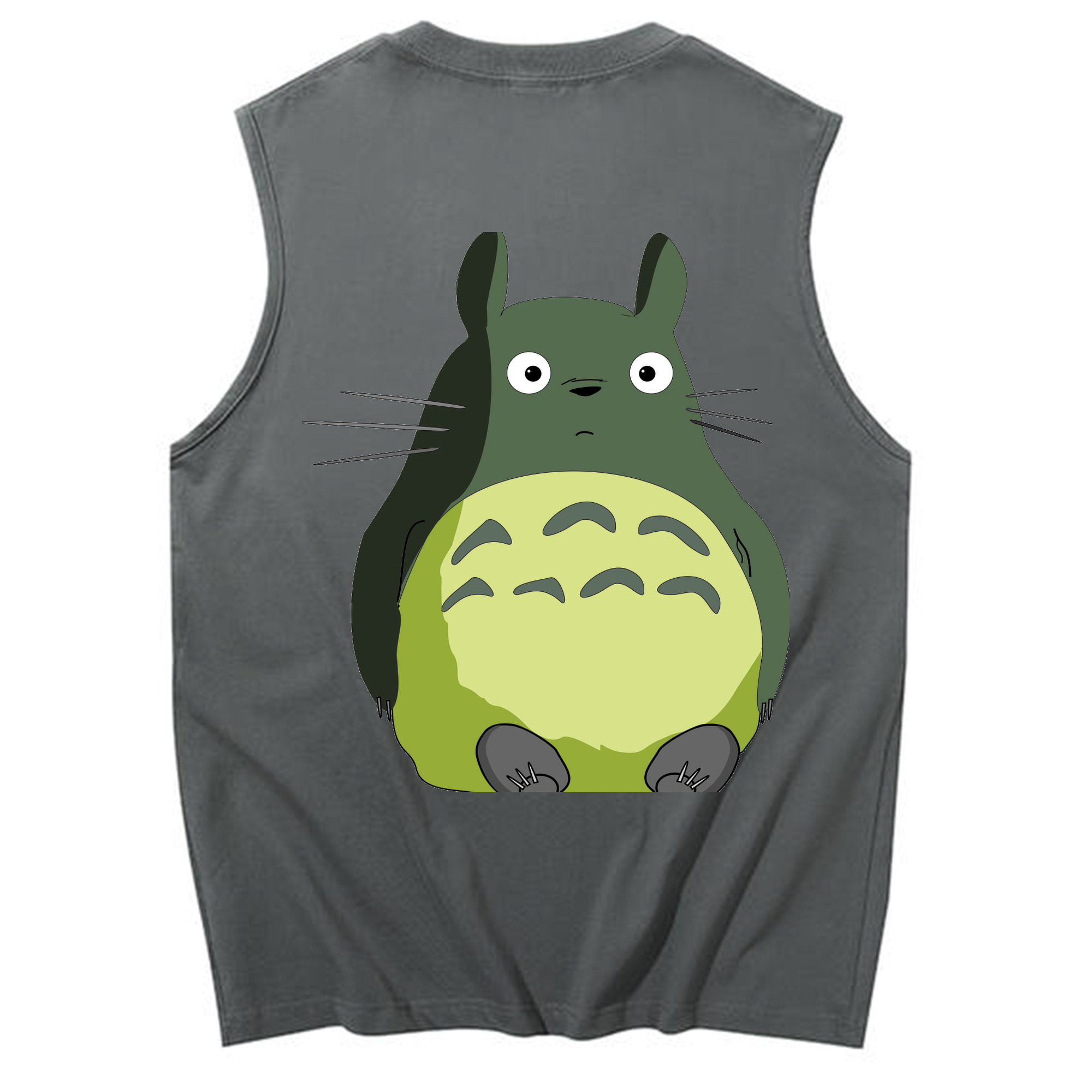 （画像用） となりのトトロ 草壁メイ 草壁サツキ My Neighbor Totoro Satsuki Kusakabe Mei Kusakabe コットン100％タンクトップ（背面プリント）